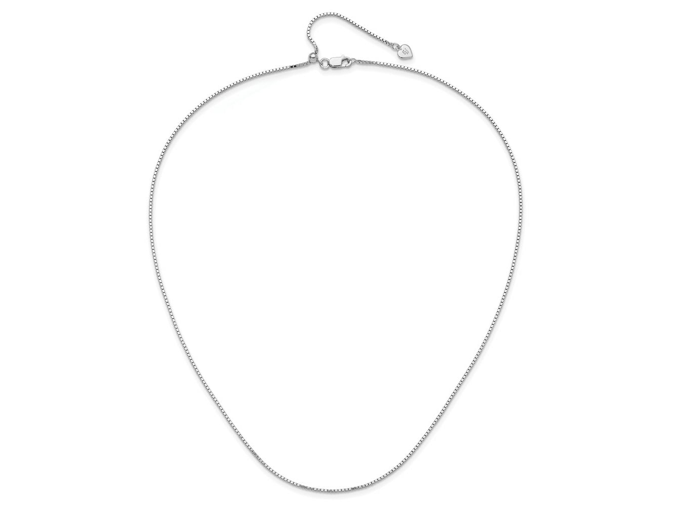 FJC Finejewelers 925 Sterling Silver Adjustable Box Chain 22 Inches x 1.15 mm