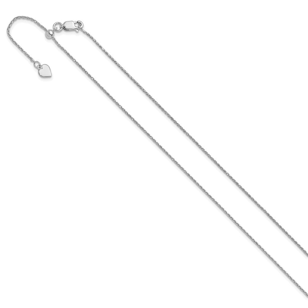 FJC Finejewelers 925 Sterling Silver Adjustable Bright Cut Spiga Chain 22 Inches x 1.1 mm