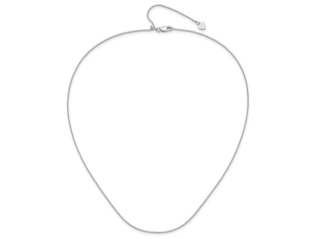 FJC Finejewelers 925 Sterling Silver Adjustable Bright Cut Spiga Chain 22 Inches x 0.95 mm