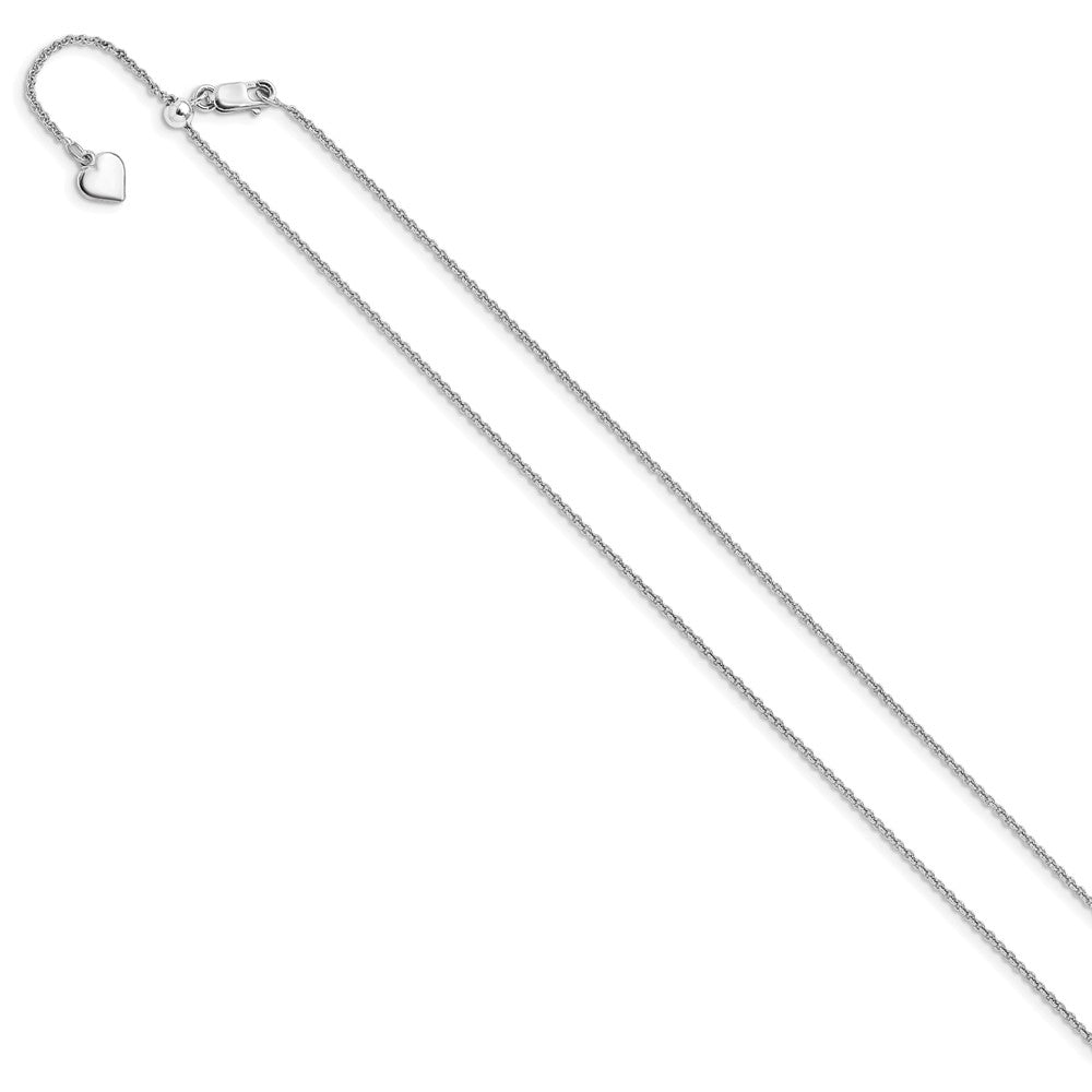 FJC Finejewelers 925 Sterling Silver Adjustable Rolo Chain 22 Inches x 1.3 mm