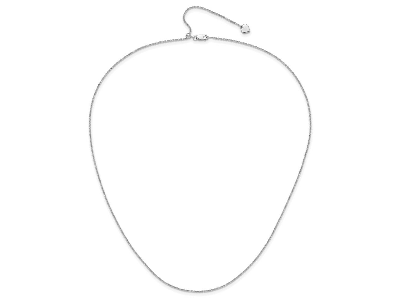 FJC Finejewelers 925 Sterling Silver Adjustable Rolo Chain 22 Inches x 1.3 mm