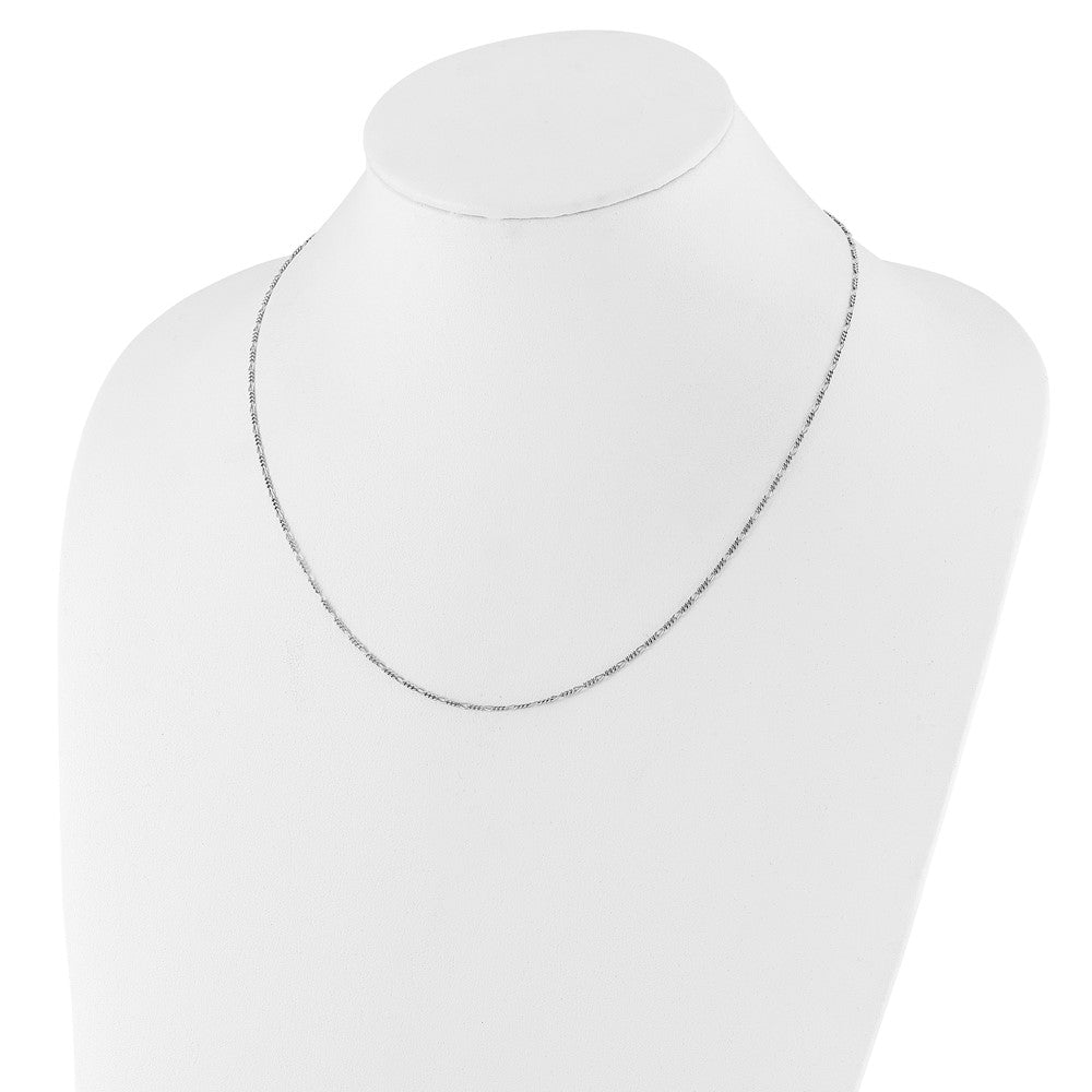 FJC Finejewelers 925 Sterling Silver Adjustable Figaro Chain 30 Inches x 1.55 mm