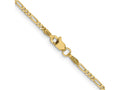 FJC Finejewelers 14 kt Yellow Gold Flat Figaro Chain Bracelet 5.5 Inches x 1.8 mm