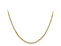 FJC Finejewelers 14 kt Yellow Gold Flat Figaro Chain 14 Inches x 2.25 mm