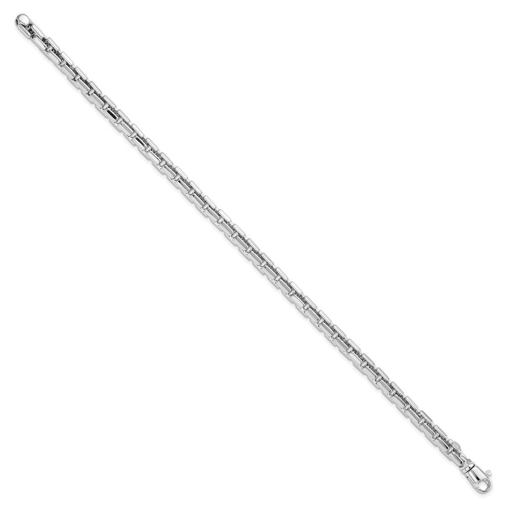 FJC Finejewelers 14 kt White Gold Link Polished Chain Bracelet 8.5 Inches x 4 mm