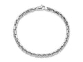 FJC Finejewelers 14 kt White Gold Link Polished Chain Bracelet 8.5 Inches x 4 mm