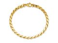 FJC Finejewelers 14 kt Yellow Gold Polished Fancy Link Men's Bracelet 8.5 Inches x 6.3 mm