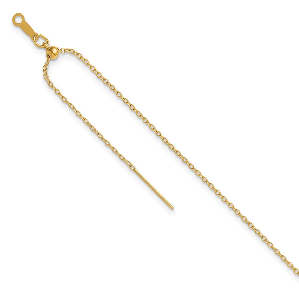 FJC Finejewelers 14 kt Yellow Gold Filled Adjustable Stretch Wrap Add-a-Bead Cable 8in Bracele