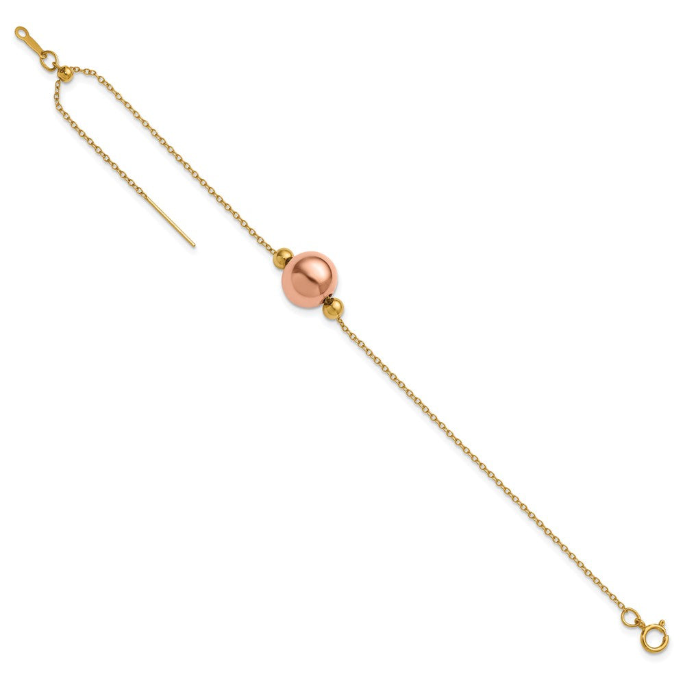 FJC Finejewelers 14 kt Yellow Gold Filled Adjustable Stretch Wrap Add-a-Bead Cable 8in Bracele