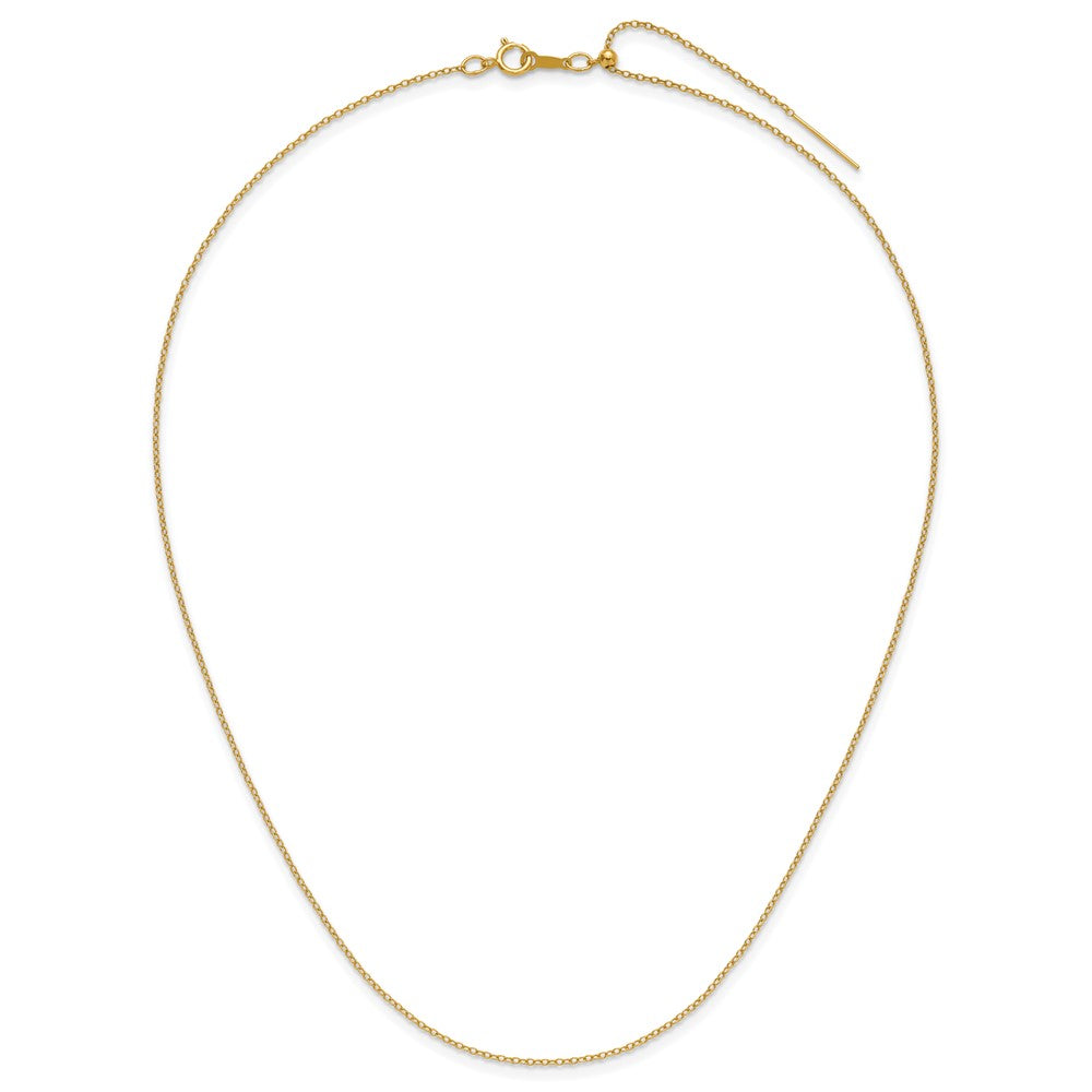 FJC Finejewelers Gold Filled Adjustable Add-A-Bead Cable 18.5in Chain 18.5 Inches x 1.15 mm
