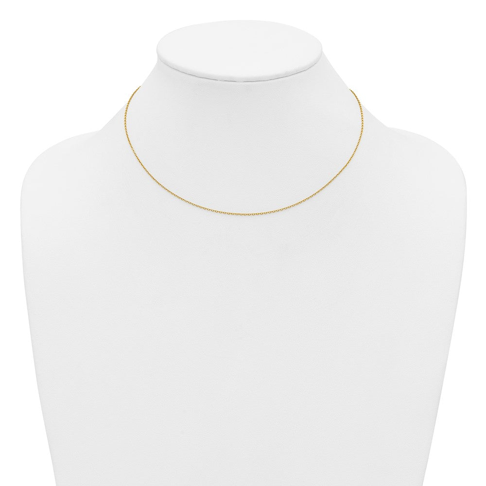 FJC Finejewelers Gold Filled Adjustable Add-A-Bead Cable Chain 22 Inches x 1.15 mm