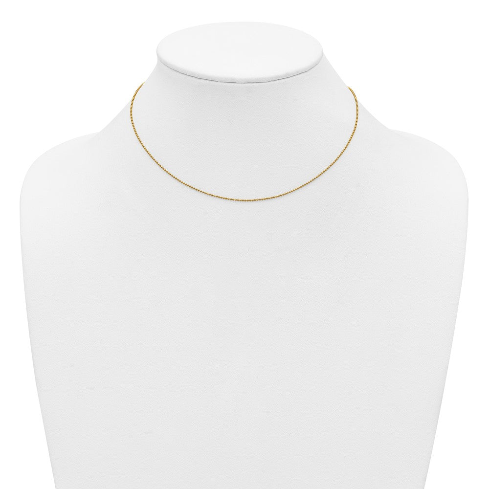 FJC Finejewelers Gold Filled Ball 1.0mm Adjustable Add-A-Bead Beaded 18.5in Chain 18.5 Inches x 1 mm