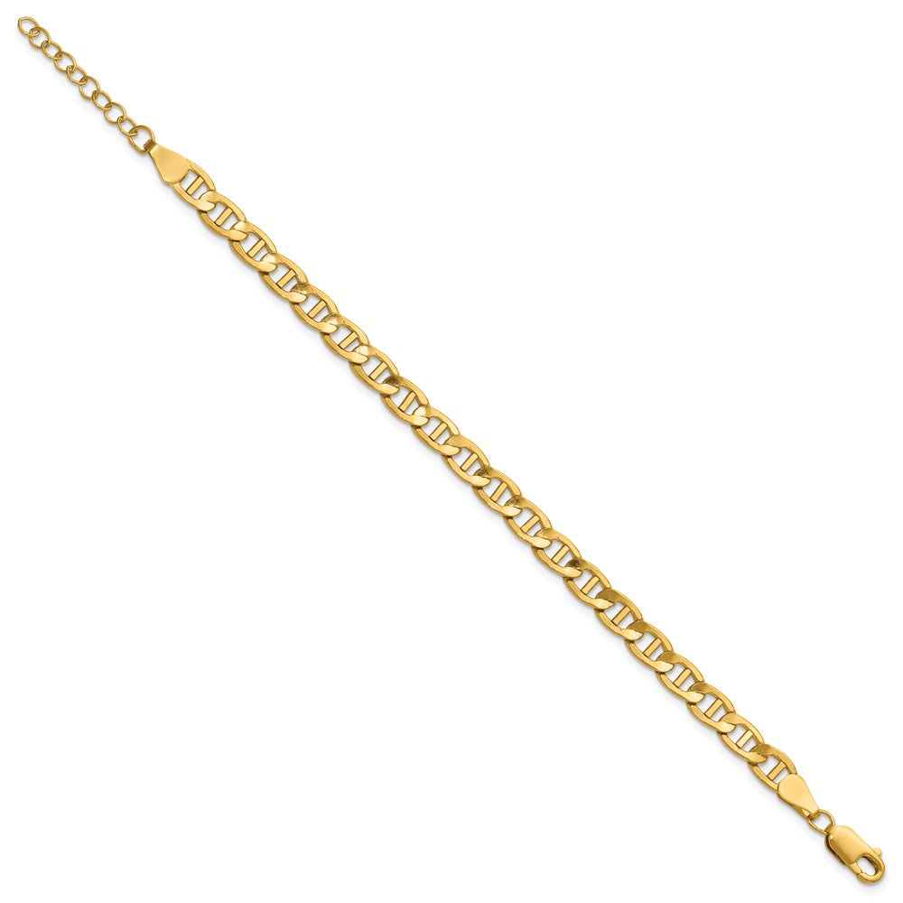 FJC Finejewelers 14 kt Yellow Gold Filled 5.4mm Mariner Link 6.5in with 1in ext. Bracelet