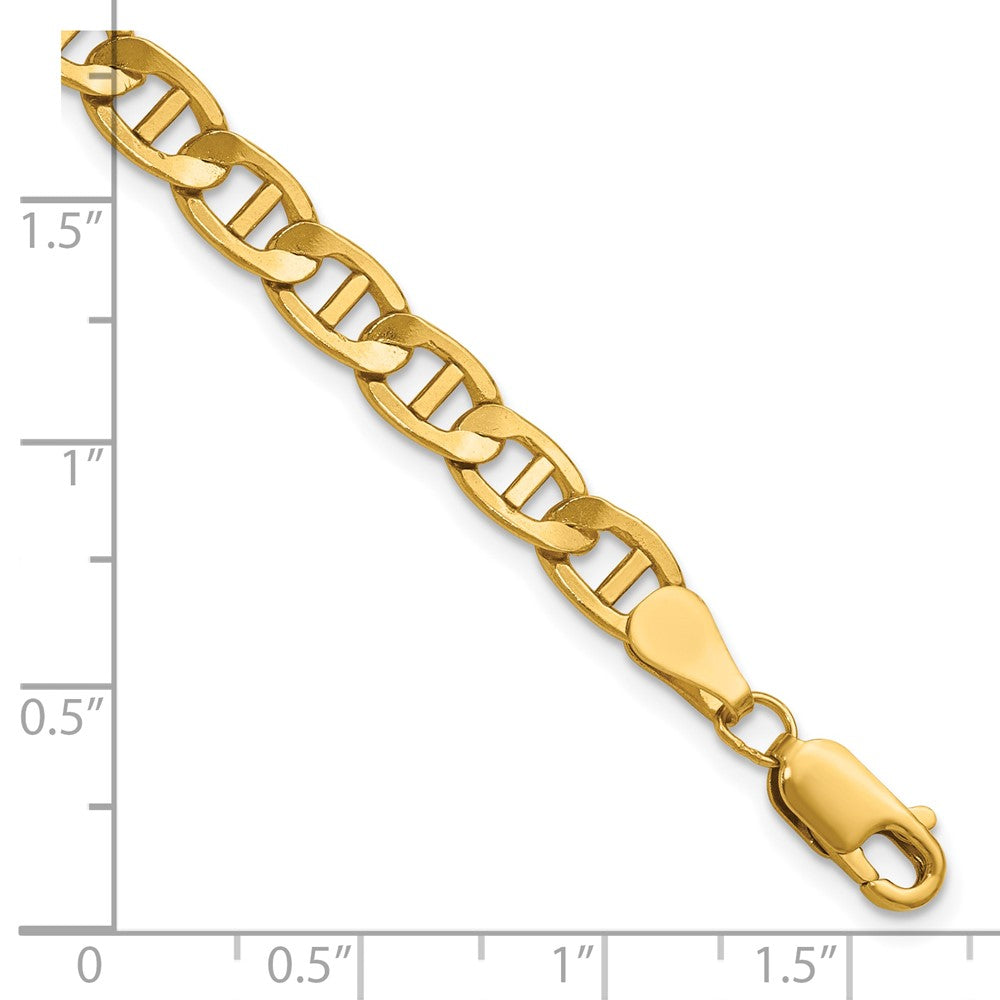 FJC Finejewelers 14 kt Yellow Gold Filled 5.4mm Mariner Link 6.5in with 1in ext. Bracelet