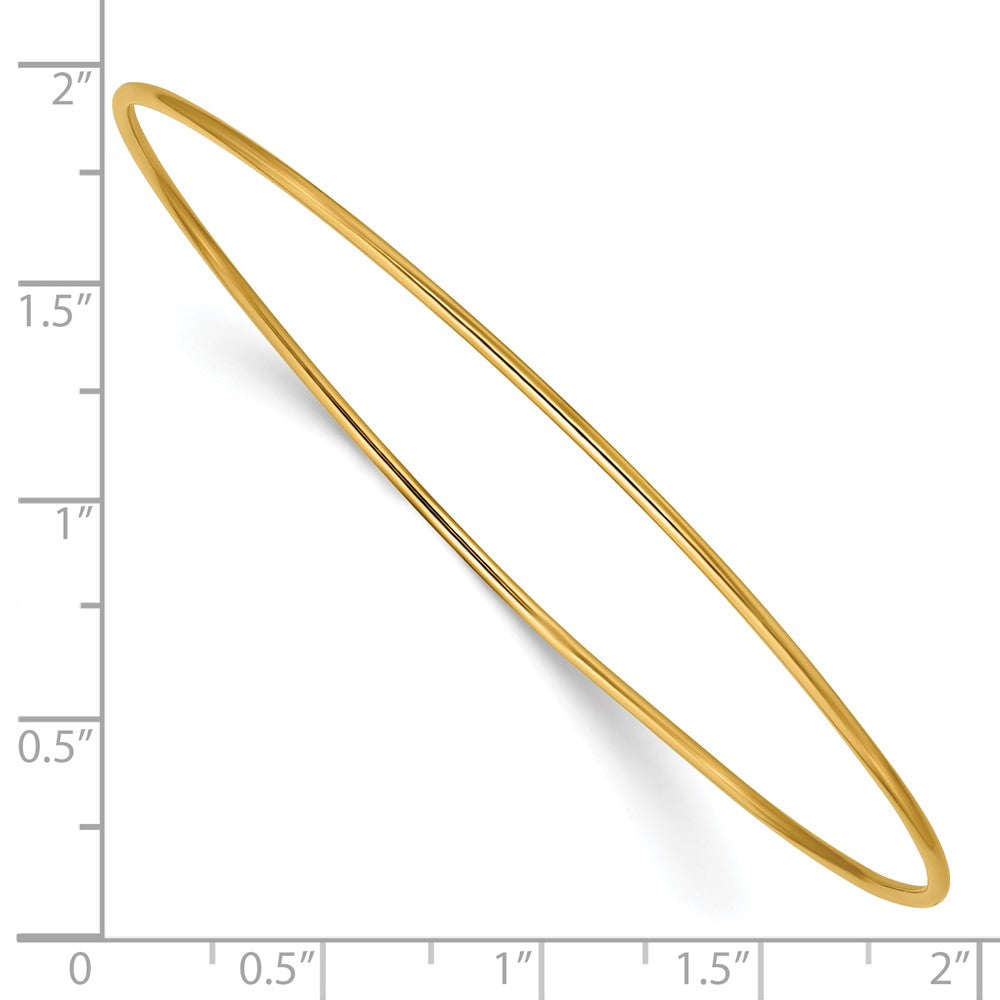 FJC Finejewelers 14 kt Yellow Gold Filled 1/20 Filled 1.30mm Wire Stacking Bangle 1.3 mm