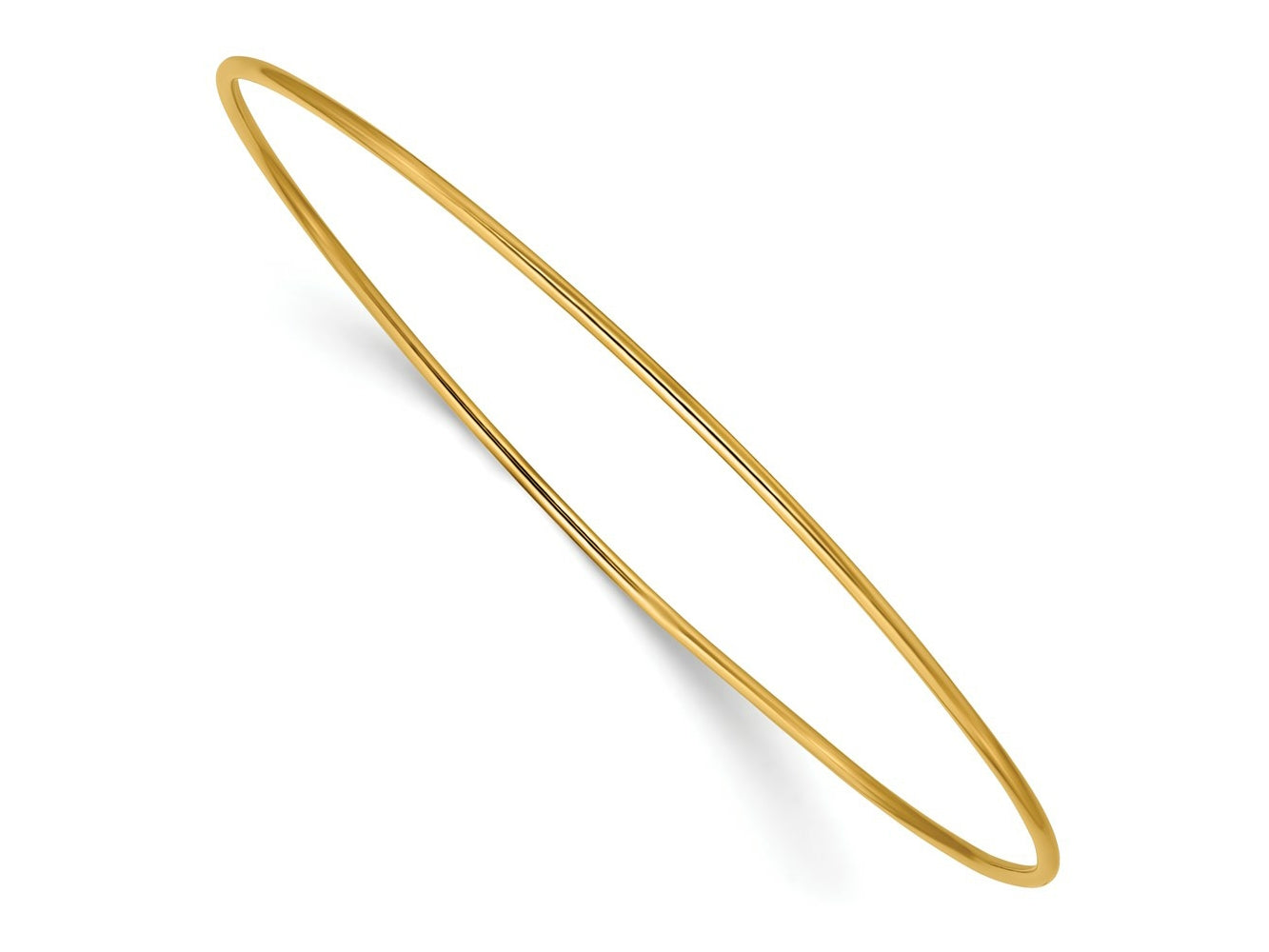 FJC Finejewelers 14 kt Yellow Gold Filled 1/20 Filled 1.30mm Wire Stacking Bangle 1.3 mm