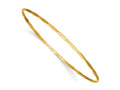 FJC Finejewelers 14 kt Yellow Gold Filled 1/20 Hammered Wire Stacking Bangle 1.7 mm