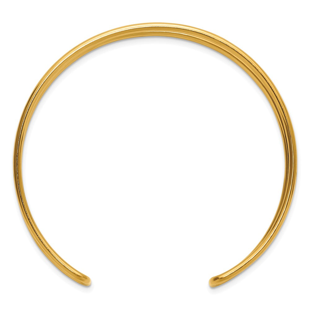 FJC Finejewelers 14 kt Yellow Gold 1/20 Filled Double Bangle