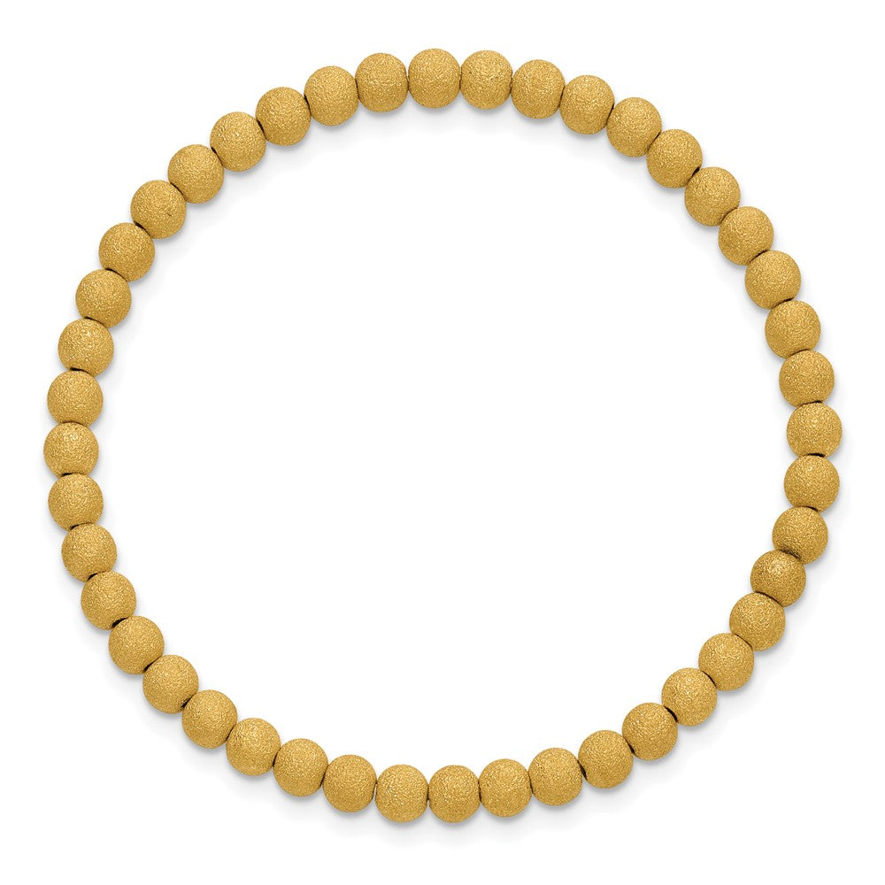 FJC Finejewelers 14 kt Yellow Gold 1/20 Filled Adjustable Stretch Wrap Stardust 4mm x 6.5in Bracelet