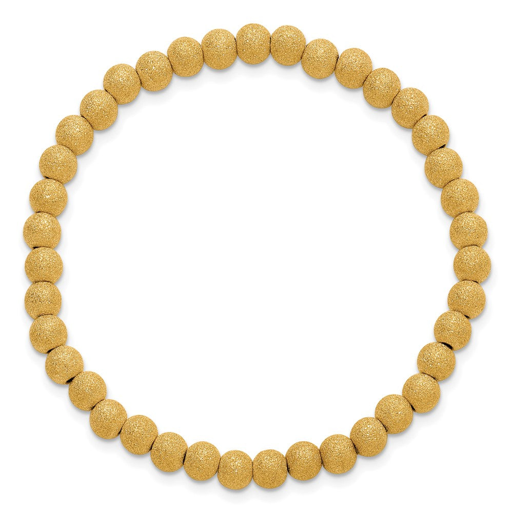 FJC Finejewelers 14 kt Yellow Gold Filled Adjustable Stretch Wrap 1/20 Filled Stardust 5mm 7in Bracelet
