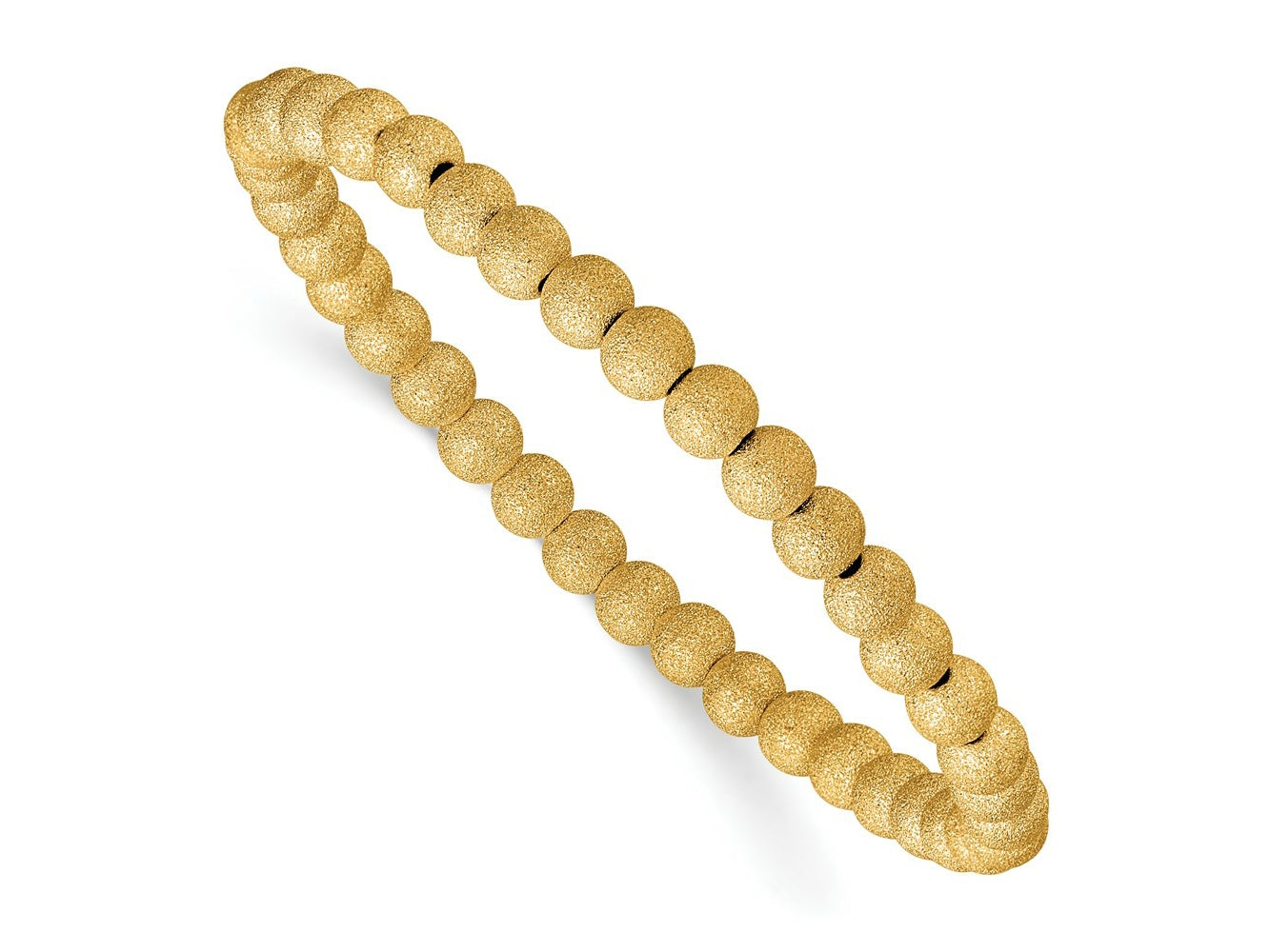 FJC Finejewelers 14 kt Yellow Gold Filled Adjustable Stretch Wrap 1/20 Filled Stardust 5mm 7in Bracelet