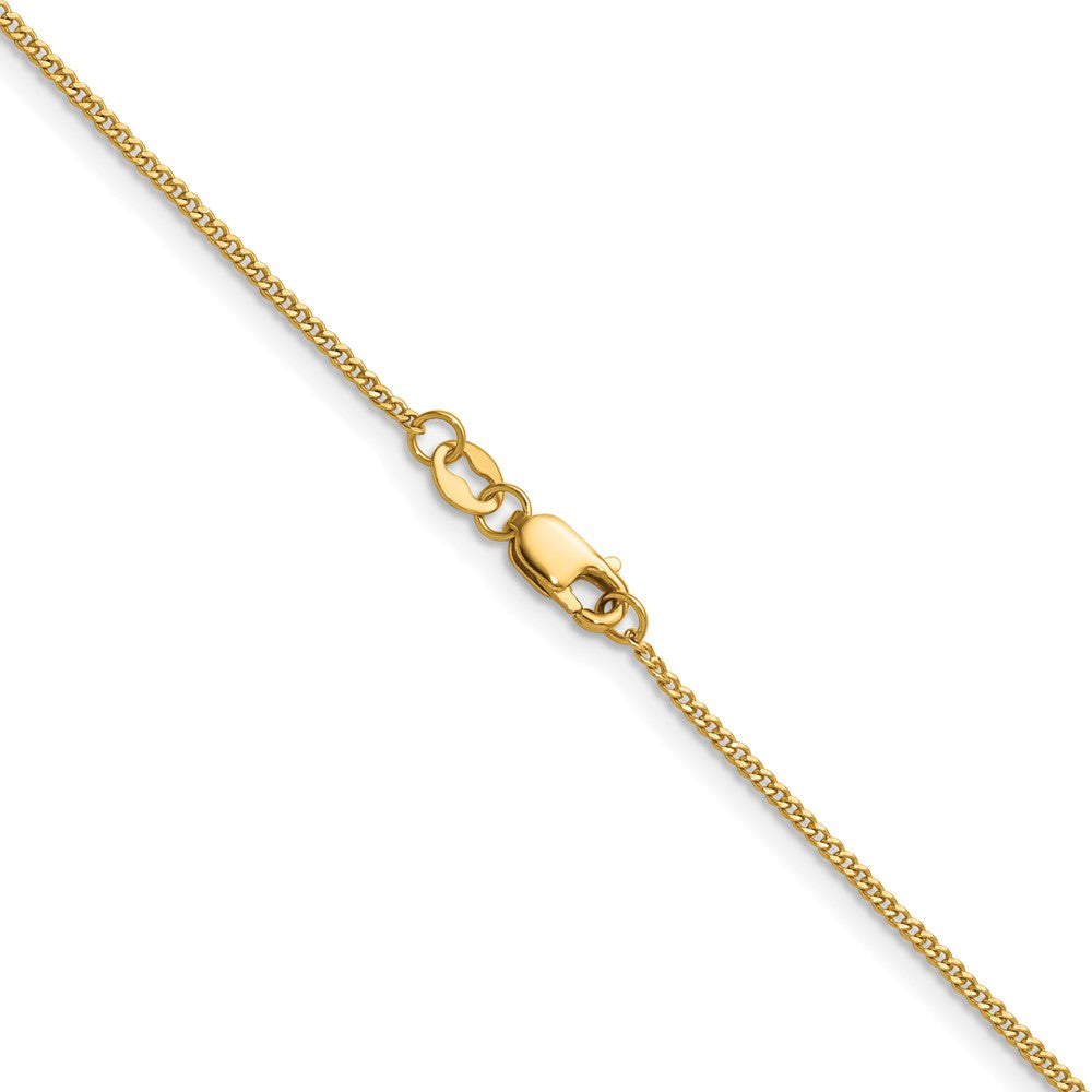 FJC Finejewelers 14 kt Yellow Gold 1/20 Filled Curb with Lobster Clasp Carded Chain 20 Inches x 1.25 mm