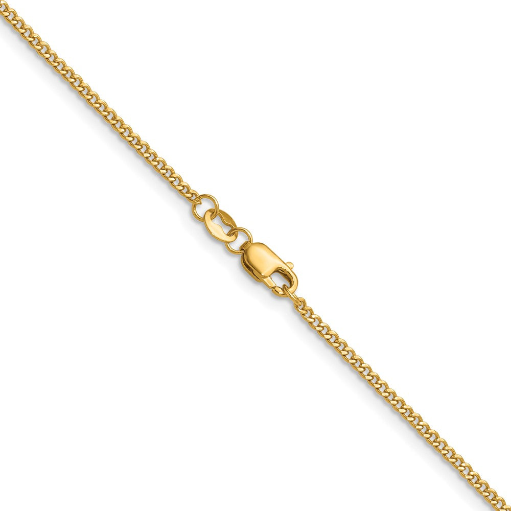 FJC Finejewelers 14 kt Yellow Gold Filled 1/20 Filled Curb with Lobster 16in Chain 16 Inches x 1.5 mm