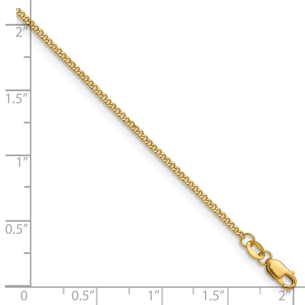 FJC Finejewelers 14 kt Yellow Gold Filled 1/20 Filled Curb with Lobster 16in Chain 16 Inches x 1.5 mm