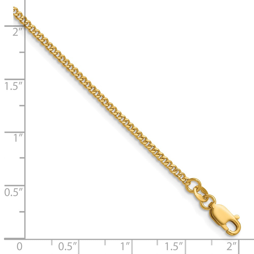 FJC Finejewelers 14 kt Yellow Gold Filled 1/20 Filled Curb with Lobster Clasp 16in Chain 16 Inches x 2 mm