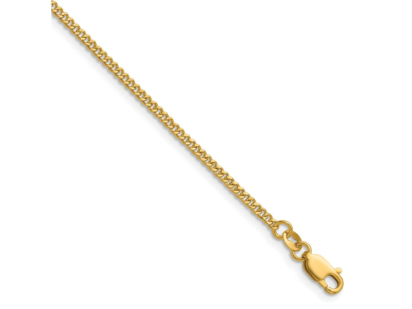 FJC Finejewelers 14 kt Yellow Gold Filled 1/20 Filled Curb with Lobster Clasp 16in Chain 16 Inches x 2 mm