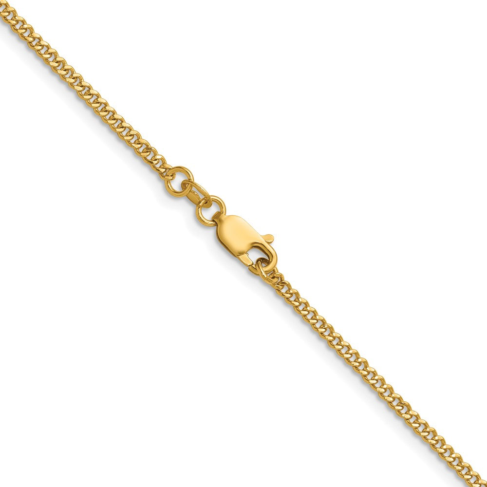 FJC Finejewelers 14 kt Yellow Gold Filled 1/20 Filled Curb with Lobster Clasp Chain 20 Inches x 2 mm