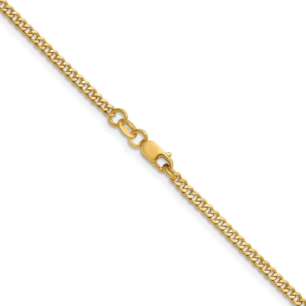 FJC Finejewelers 14 kt Yellow Gold Filled 1/20 Filled Curb with Lobster Clasp 16in Chain 16 Inches x 2.3 mm