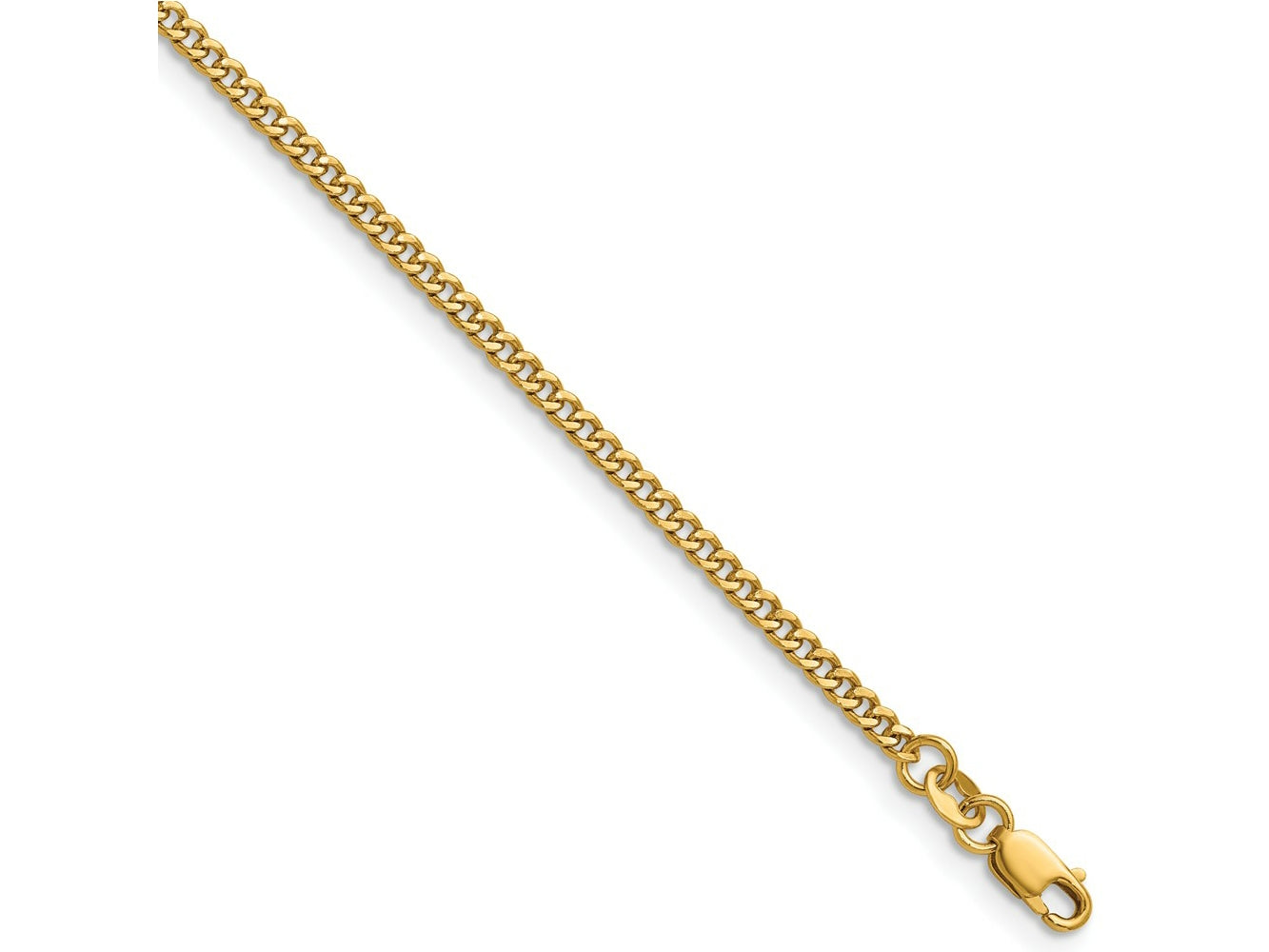 FJC Finejewelers 14 kt Yellow Gold Filled 1/20 Filled Curb with Lobster Clasp 16in Chain 16 Inches x 2.3 mm