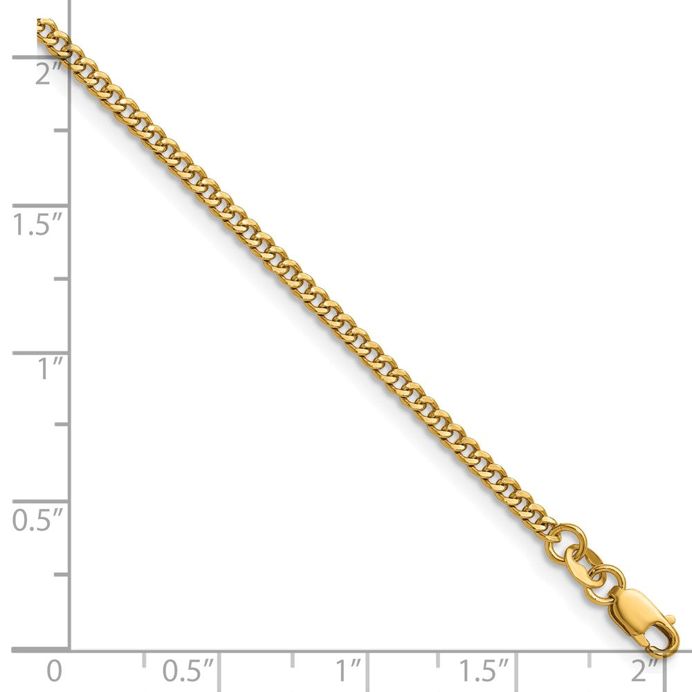 FJC Finejewelers 14 kt Yellow Gold 1/20 Filled Curb with Lobster Clasp Chain 20 Inches x 2.3 mm