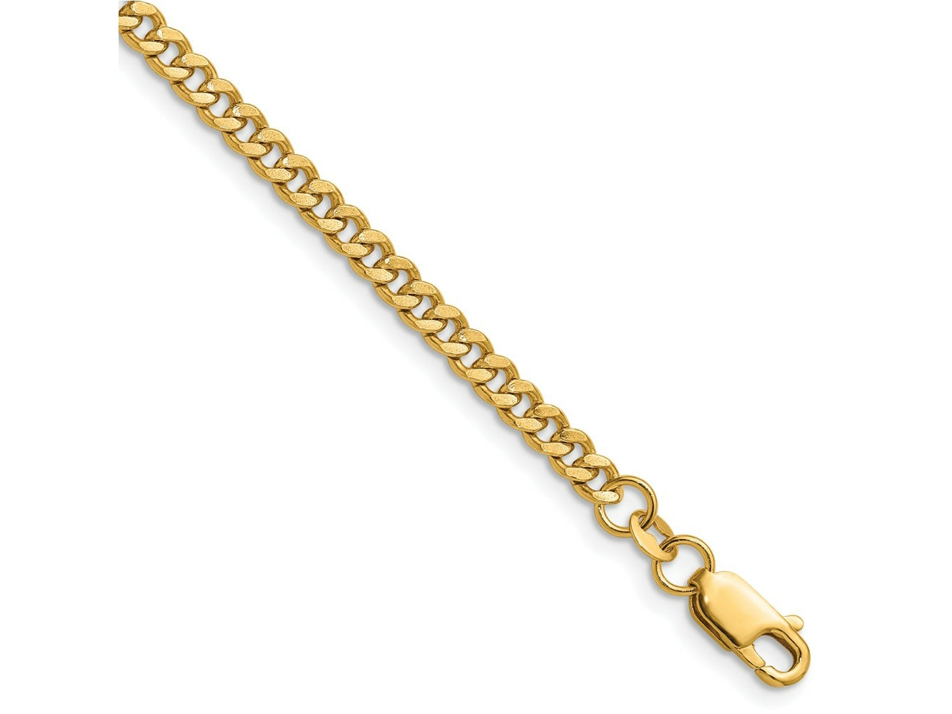FJC Finejewelers 14 kt Yellow Gold 1/20 Filled Curb with Lobster Clasp Chain 20 Inches x 3.5 mm