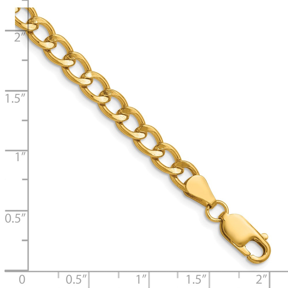 FJC Finejewelers 14 kt Yellow Gold 1/20 Filled Curb with Lobster Clasp Chain 16 Inches x 5.25 mm