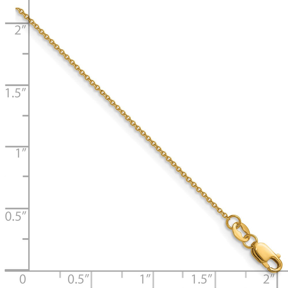 FJC Finejewelers 14 kt Yellow Gold Filled 1/20 Filled Cable with Lobster Clasp Carded Chain 20 Inches x 1.15 mm