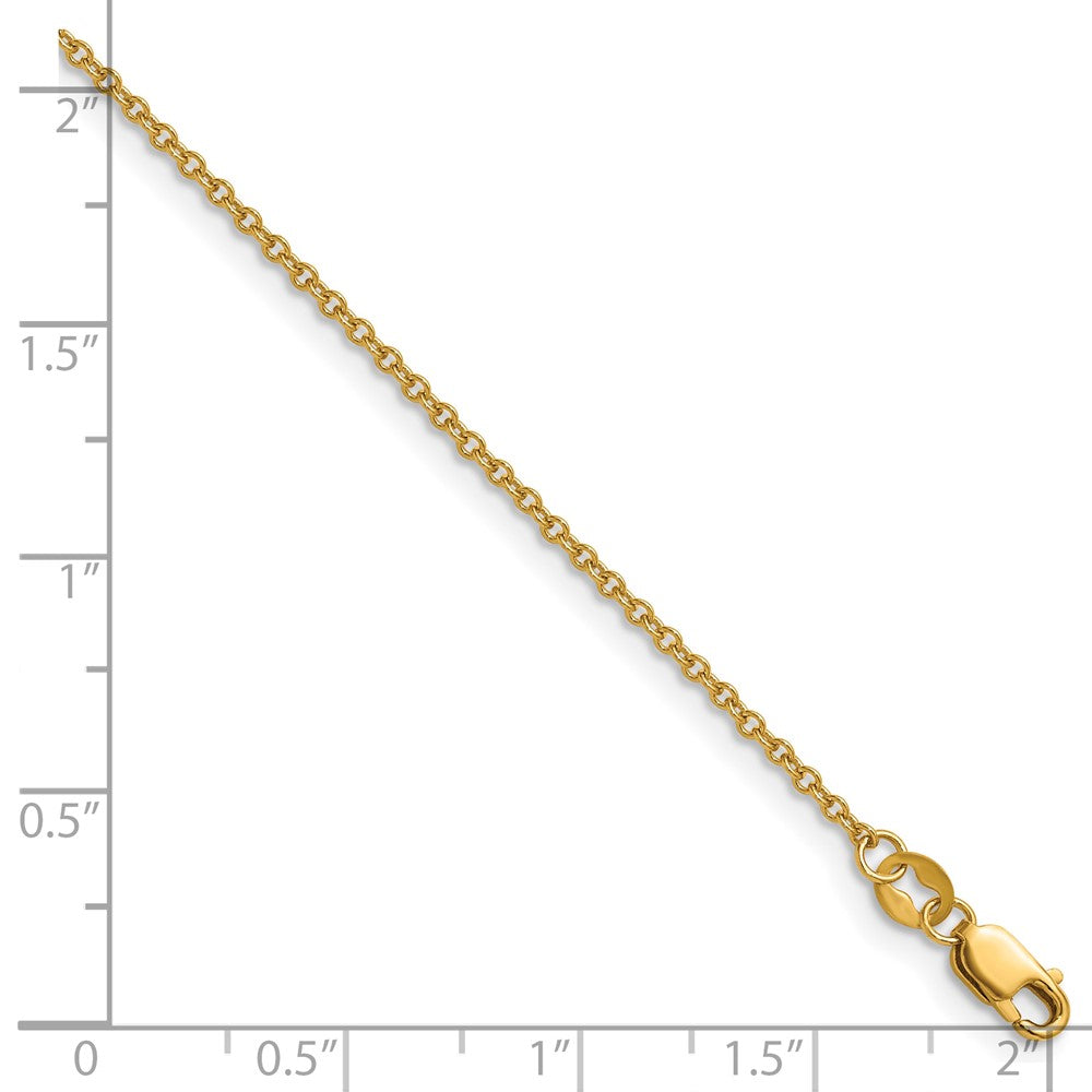 FJC Finejewelers 14 kt Yellow Gold Filled 1/20 Filled Cable with Lobster Clasp 16in Chain 16 Inches x 1.6 mm