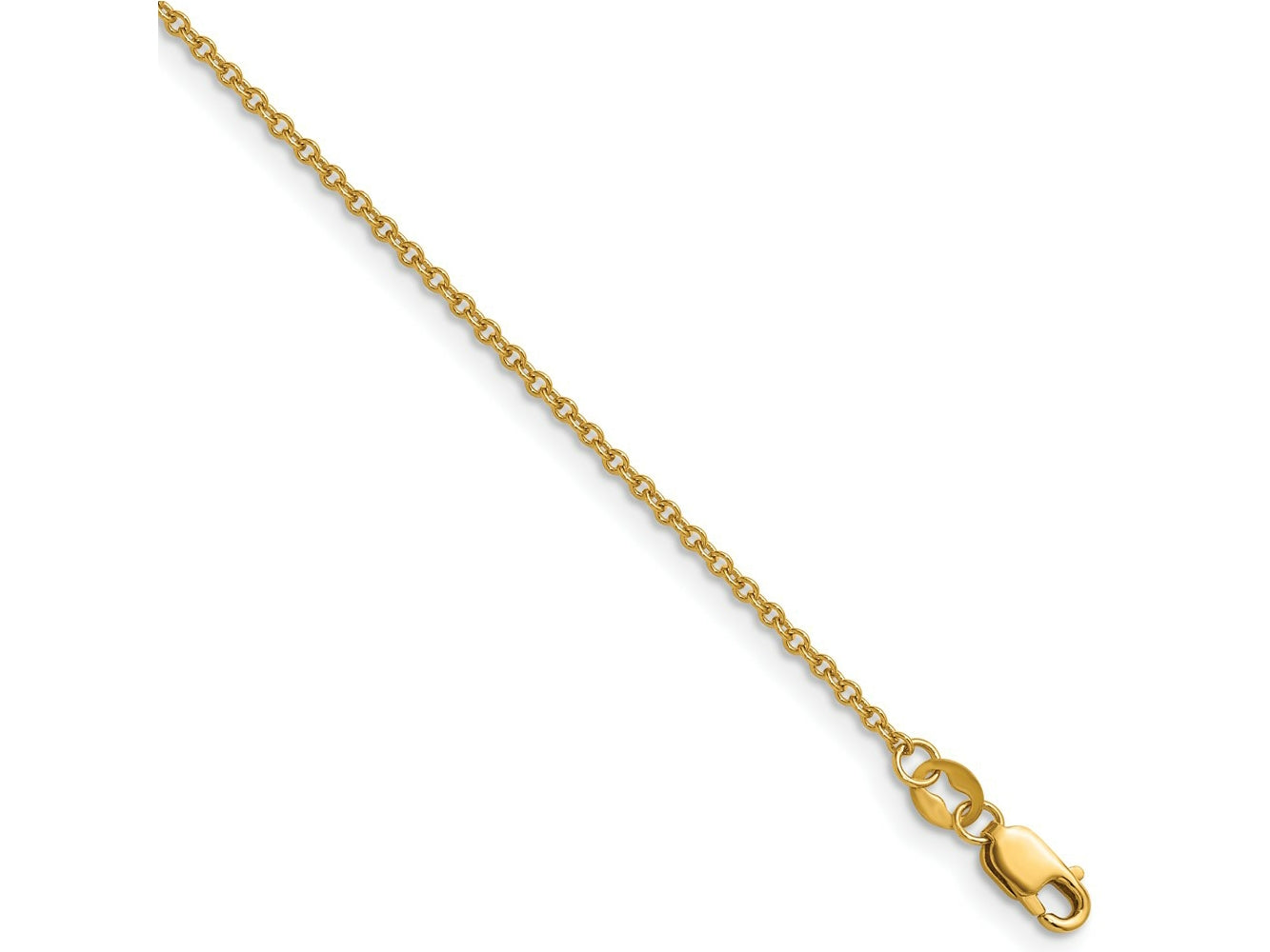 FJC Finejewelers 14 kt Yellow Gold Filled 1/20 Filled Cable with Lobster Clasp 16in Chain 16 Inches x 1.6 mm