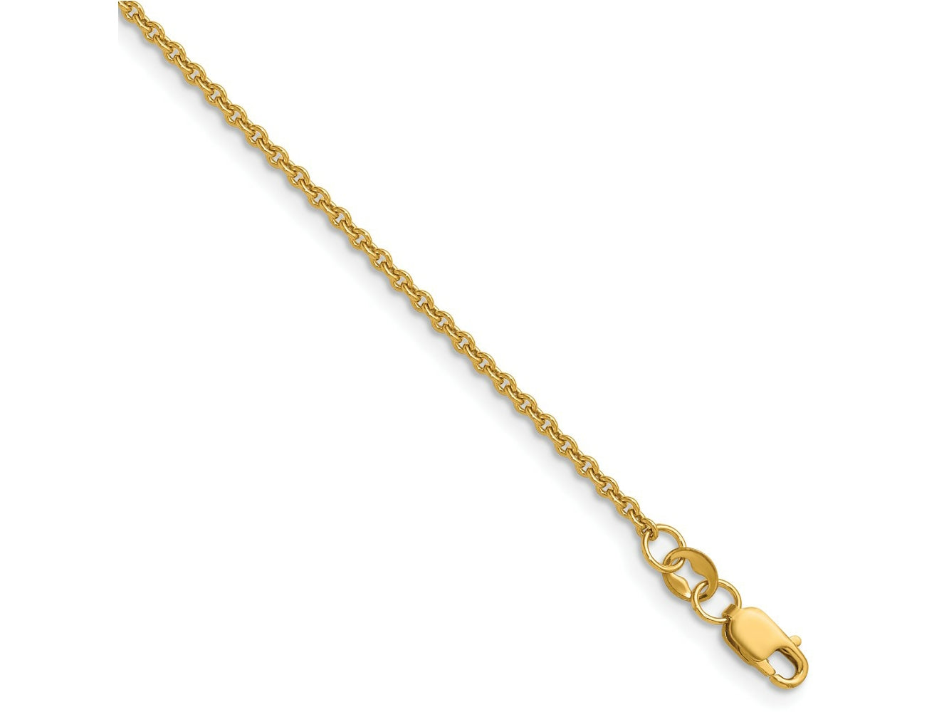 FJC Finejewelers 14 kt Yellow Gold Filled 1/20 Filled Cable with Lobster Clasp 16in Chain 16 Inches x 1.7 mm