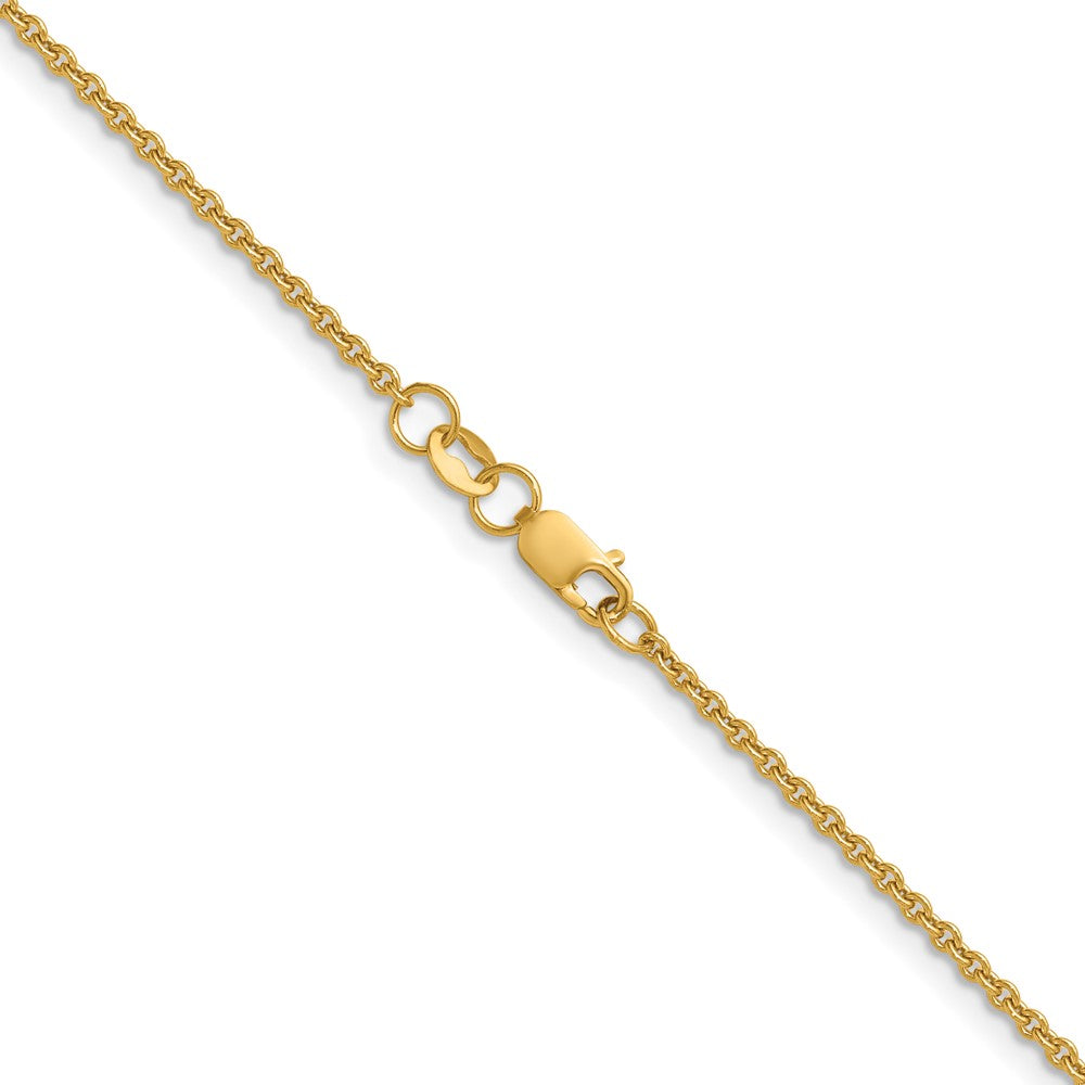 FJC Finejewelers 14 kt Yellow Gold Filled 1/20 Filled Cable with Lobster Clasp Chain 18 Inches x 1.7 mm