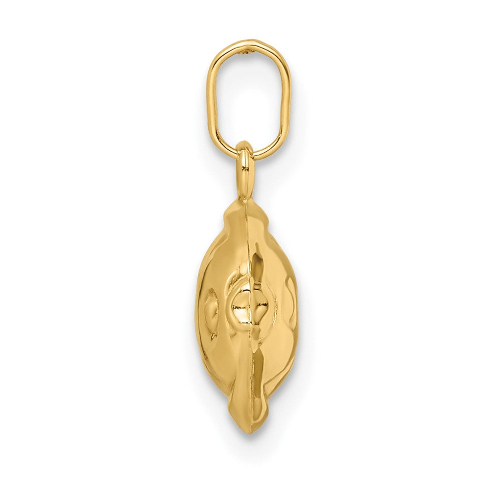 FJC Finejewelers 14 kt Yellow Gold Madi K Polished 3-D Fish Charm 11 mm