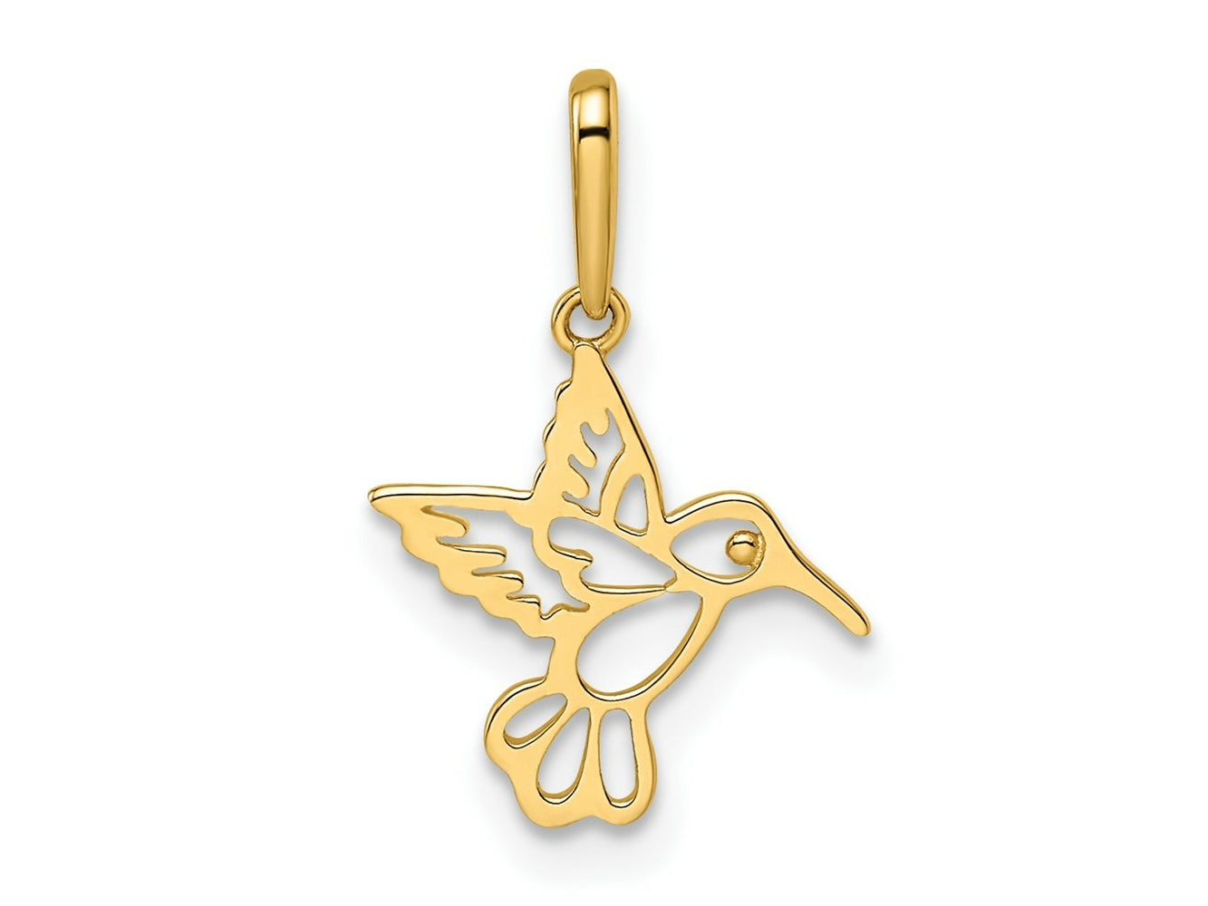 FJC Finejewelers 14 kt Yellow Gold Madi K Hummingbird Charm 11 mm