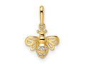 FJC Finejewelers 14 kt Yellow Gold Madi K CZ Bumble Bee Charm 9 mm