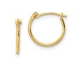 FJC Finejewelers 14 kt Yellow Gold Madi K Polished Hinged Hoop Earrings 11 mm x 12 mm