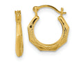 FJC Finejewelers 14 kt Yellow Gold Hoop Madi K Hinged Earrings 13 mm x 12 mm
