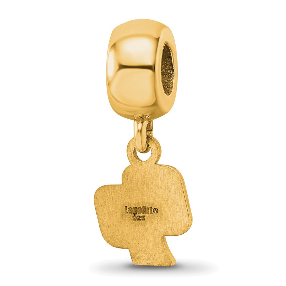 LogoArt Gold Plated Silver California Poly State University Dangle Bead