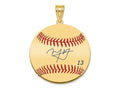 FJC Finejewelers Gold Plated Silver Manny Machado MLBPA Signature Epoxy Charm 33 x 25 mm