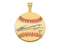 FJC Finejewelers Gold Plated Silver Vladimir Guerrero Jr. MLBPA Signature Epoxy Charm 33 x 25 mm