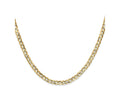 FJC Finejewelers 14 kt Yellow Gold Open Concave Curb Chain 28 Inches x 3.8 mm